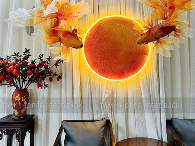Set cá chép và trăng trang trí Trung thu - Tết [2025 - Tâm Nguyễn Decor] CC-TRUNGTHU-2505