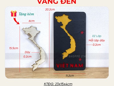 Bộ chữ Trung thu cách điệu 2 lớp chữ nhật đứng [30x15cm - 2 lớp] CHUGO-14