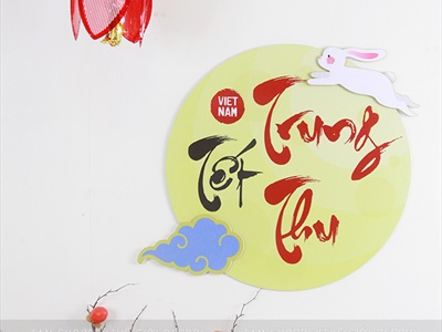 Mặt trăng, đám mây, con thỏ trang trí Trung thu bằng Formex 5li nhiều kiểu (tặng băng keo 2 mặt) FORM-TRTHU-01