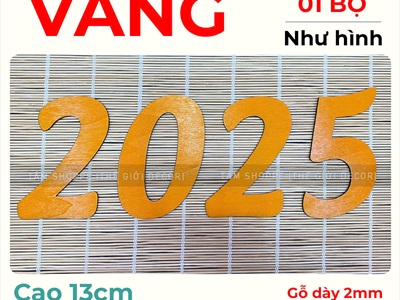 Số năm 2026 trang trí Tết [Thiết kế - Chuẩn đẹp] SO-GO-02