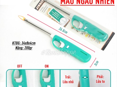 Bật lửa dài đốt nến ngẫu nhiên màu BATLUA-01