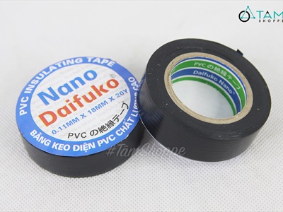 Cuộn băng keo điện nano màu đen 19m BANGKEO-01