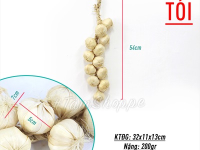 Dây hành tỏi ớt nông sản treo trang trí như thật TRAI-NONGSAN-01