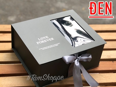 Hộp quà sang trọng cửa sổ trong suốt tự gấp dễ dàng HOPDUNGQUA-01