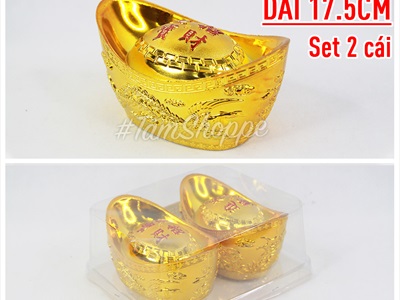 Mô hình thỏi vàng trang trí Tết nhiều cỡ THOIVANG-01