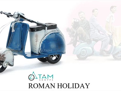 Mô hình xe Vespa sắt mini MHX-VESPA-01
