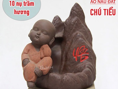 Thác khói trầm hương để bàn ngọn núi chữ NGỘ [Tặng 10 nụ trầm] TKTH-01