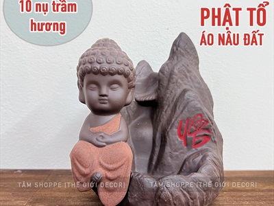 Thác khói trầm hương để bàn ngọn núi chữ NGỘ [Tặng 10 nụ trầm] TKTH-01