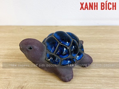 Tượng rùa gốm nâu đất TCV-RUA-01