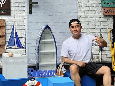 Bục đôn gỗ vuông làm đôn decor trang trí chụp hình [Bục thô - Chắc chắn] BUCDON-01