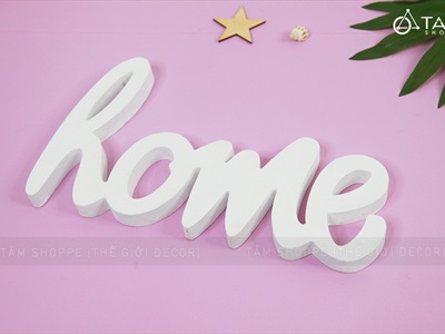 Chữ gỗ Sweet - Home nét thường cao 15cm CHUGO-05