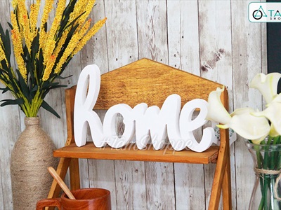 Chữ gỗ Sweet - Home nét thường cao 15cm CHUGO-05