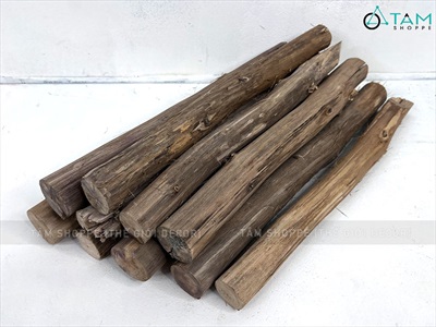 Khúc củi lột vỏ trang trí lò sưởi dài 40cm CAYCUI-01