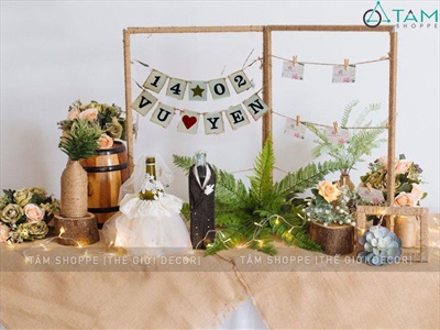 Thẻ chữ gỗ số gỗ trang trí [Lẻ từng thẻ - Có lỗ xỏ dây treo] CHUGO-11