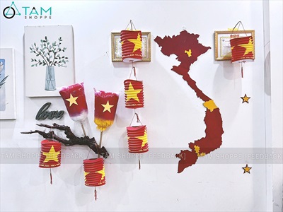 Bản đồ Việt Nam dán tường bằng gỗ mới nhất sau sát nhập [124x50cm - Tặng keo 3M] BANDO-01