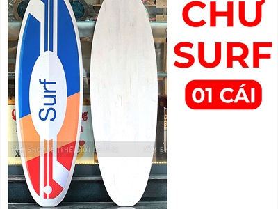 Ván lướt sóng trang trí chủ đề Sóng biển cao 150cm [In sắc nét - Được chọn kiểu] VLS-04