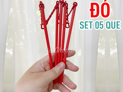 Set 05 que nhựa cầm lồng đèn QUECAM-01