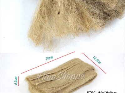 Bã bố xơ dừa ép gọn dạng thô bịch 200gr PK-XODUA-01
