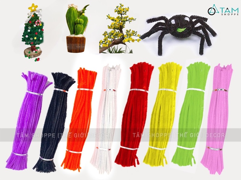 Bó 50-100 dây kẽm nhung làm handmade hàng đẹp PK-KEM-02