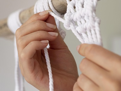 Cuộn dây cotton thô làm handmade [Bản 4li - Nhiều màu] DAYTHUCONG-01