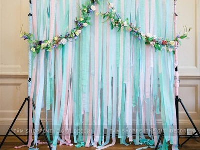 Cuộn giấy nhún nhiều màu handmade decor tiệc PK-GIAY-02