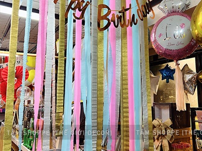 Cuộn giấy nhún nhiều màu handmade decor tiệc PK-GIAY-02