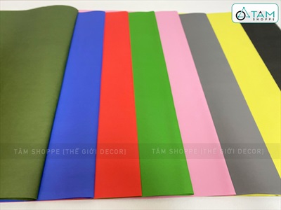 Giấy gói quà màu trơn basic nhám mờ 50x70cm GIAYGOIQUA-02
