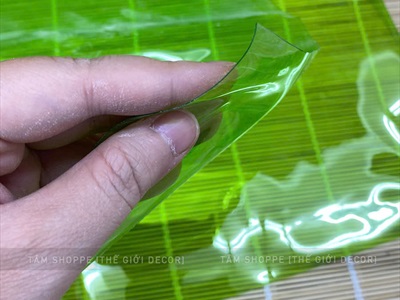 Màn nhựa dẻo PVC màu trong suốt làm lồng đèn [Khổ 1m2 - dày đẹp] GIAYMAU-02