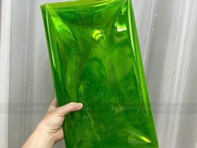 Màn nhựa dẻo PVC màu trong suốt làm lồng đèn [Khổ 1m2 - dày đẹp] GIAYMAU-02