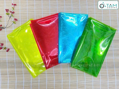 Màn nhựa dẻo PVC màu trong suốt làm lồng đèn [Khổ 1m2 - dày đẹp] GIAYMAU-02