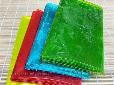 Màn nhựa dẻo PVC màu trong suốt làm lồng đèn [Khổ 1m2 - dày đẹp] GIAYMAU-02