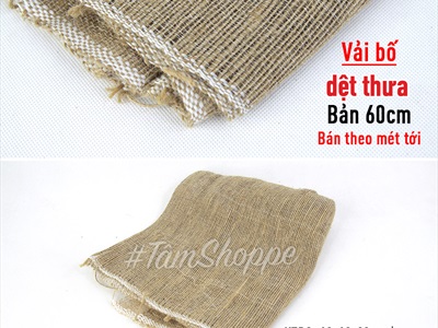 Vải bố decor Vintage (bán theo 1 mét tới) PK-VAI-04