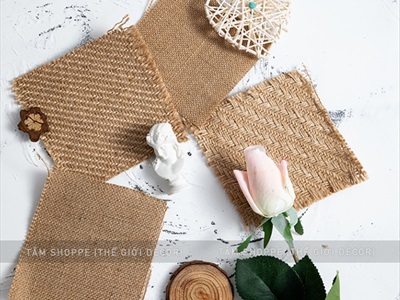 Vải bố decor Vintage (bán theo 1 mét tới) PK-VAI-04