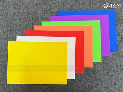 Xấp 10 tờ giấy màu cứng khổ A4 180gsm GIAYMAU-01