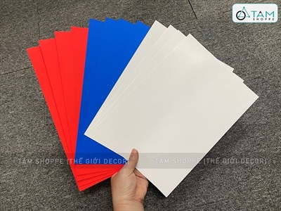Xấp 10 tờ giấy màu cứng khổ A4 180gsm GIAYMAU-01