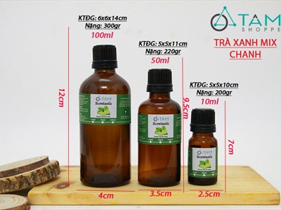 Tinh dầu trà xanh và chanh (Green tea & Lime) SCENTASTIC