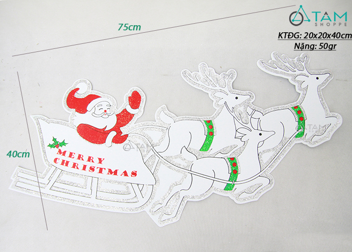 Sản phẩm trang trí tuyệt vời từ Tâm Shoppe đem lại sự cuốn hút và cuộn hút bất tận từ những bức hình ảnh ông Già Noel đầy màu sắc. Hãy thêm những chi tiết này vào ngôi nhà của bạn và tạo nên không gian đón Giáng sinh tuyệt vời nhất.