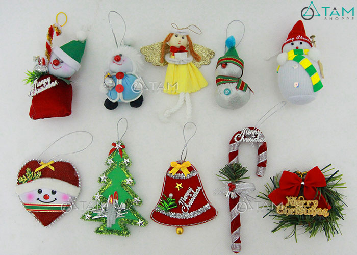 Tâm Shoppe - Combo 10 món phụ kiện trang trí Noel handmade XMAS-08